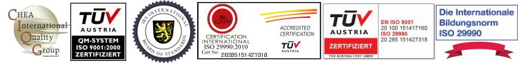ISO CHEA TUV Accredited Certified